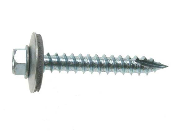 JCP 5.5 x 65mm Metalfix Gash Point Screw Zinc With Washer